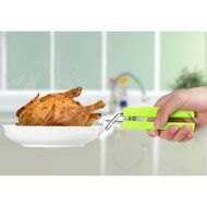 LOHOME Hot Safe Tongs, Stain Steel Take Bowl Clip Heat-insulated Catch Plate Clamp Practical Hot-proof Kitchen... N5