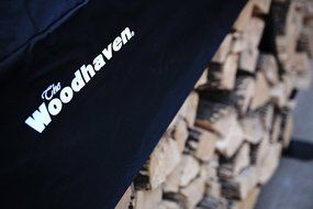The Woodhaven 5 Foot Crescent Firewood Rack N2