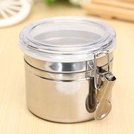 Bluelover Durable Stainless Steel Canister Airtight Sealed Canister Spice Dry Storage Container Snack Cans XL N3
