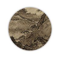 Generic Cup Mat Made By Mdf With Asian Chinese Painting 4 Soft