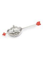 Abbott Collection Double Heart Tea Infuser, Silver
