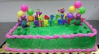 A1BS Cake Decoration Toys Favors Figurine Toys Barney Kit