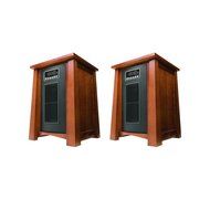 Haier 3 Heat Setting Infrared Zone Heater w/ Oak Finish (2 pack) | HHC15CPCV
