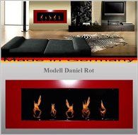 Gel + Ethanol Fire-Places Bio Ethanol Firep Place Model Daniel Red N6