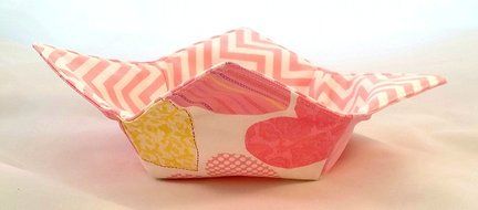 Microwave Bowl Cozy Hearts/Chevron N2