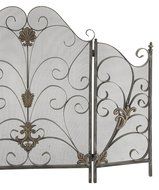 Deco 79 97845 Metal Fire Screen for Fire Protection N2