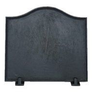 Black Cast Iron Plain Fireback - 16 x 17.5 inch
