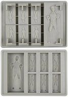 (2-Pack) Star Wars Han Solo in Carbonite Silicone Ice Trays / Chocolate Molds N2