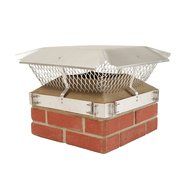 HY-C 182B Duro Shield Single Flue Aluminum Band-Around Brick Chimney Cap, 17" x 21"
