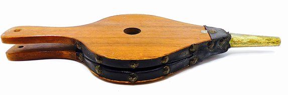 Dutch Vintage Fireplace Bellows,Wood,hand painted,Metal air blower N6
