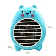 Rubility Cute Heater Fan Cartoon Household Warmer Mini Electric Fan Heater (Gray) N5