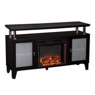 Cabrini Media Fireplace - Black N7