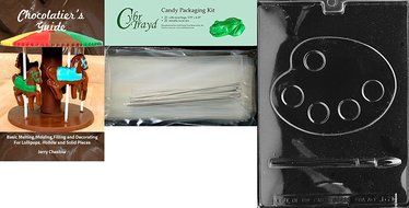 Cybrtrayd J069 Palette and Brush Chocolate Candy Mold with Exclusive Cybrtrayd Copyrighted Chocolate Molding Instructions N2