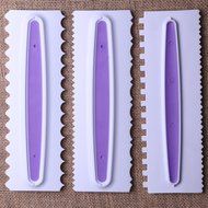 MuLuo Plastic Sawtooth Shape Cake Cream Smoother Scraper Spatula Tools