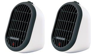 Honeywell HCE100W Heat Bud Ceramic Heater, White - 2 Pack N2