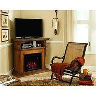 Corinth Oak Infrared Electric Fireplace TV Stand - 23DE1447-O107