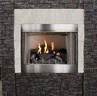 Outdoor Premium 36 Traditional IP Fireplace with Log set, NG N2