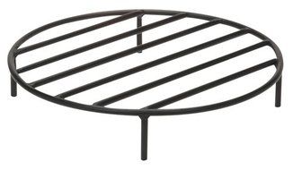 Sunnydaze Round Steel Outdoor Fire Pit Grate, 12-Inch N2