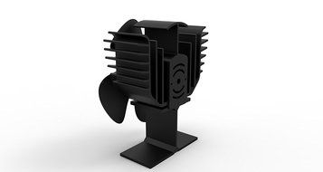 Heat Powered Eco Friendly 4 Blade Stove Fan for Wood Log Burner Fireplace Blower Fan N4