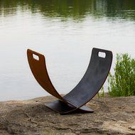 Fire Pit Art Wings of Flight - Artisan Log Rack N2