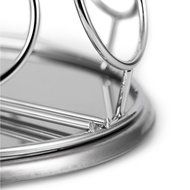 K Cup Holder, 35 Pod Capacity K-Cup Coffee Pod Storage Carousel Holder Spin Rack Coffee Pod Holder Chrome/Silver