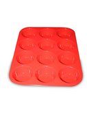 Muffin Pan Silicone and Cupcake Maker 12 Cup Quality Muffin Bake Pan (Blue)