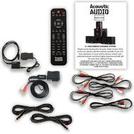 Acoustic Audio AA5103 800W 5.1 Speaker System with Bluetooth, Optical Input and 2 Extension Cables AA5103BD-2