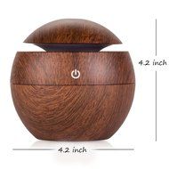 QH Mini Wooden Grain Bamboo Air Diffusers For Office Home Car and Baby N2