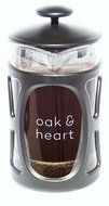 Oak &amp; heart French Press Espresso and Tea Maker with Glass Carafe, Stainless Steel Plunger, 27 oz.