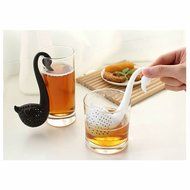 GOOTRADES Colander Swan Shaped Tea Herb Strainer Teaspoon Infuser Filter