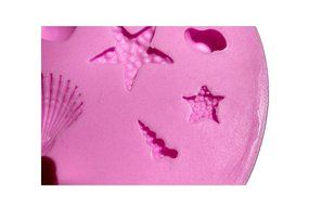 Wocuz MK582 Silicone Mini Shell Starfish Shapes Fondant Mold Candy Making Mold Cake Decoration Gum Mould N2