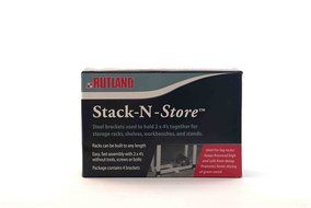 Rutland Stack N Store Corner Brackets for Building Storage Racks, Set of 4