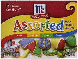 2 PACK - MCCORMICK FOOD AND EGG COLORING DYE 4 Colors N2