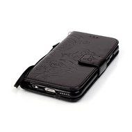 iPhone 7 Case,PHEZEN Embossed Flower Butterfly PU Leather iPhone 7 Wallet Case [Magnetic Closure] [Credit Card... N3