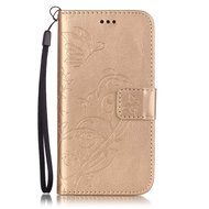 iPhone 7 Case,PHEZEN Embossed Flower Butterfly PU Leather iPhone 7 Wallet Case [Magnetic Closure] [Credit Card... N5