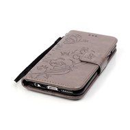iPhone 7 Case,PHEZEN Embossed Flower Butterfly PU Leather iPhone 7 Wallet Case [Magnetic Closure] [Credit Card... N7