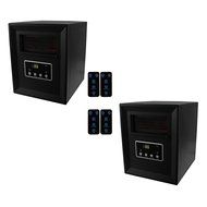 (2) LifeSmart 4 Element Infrared Quartz Space Heaters N5