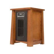 Youzee 3 Setting 1500W 5100BTU Infrared Heater w/Oak Finish &amp; Remote | HHC15CPCV N4