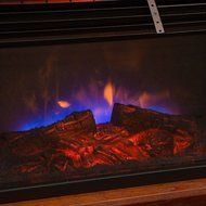 Bestmart INC 1500W Embedded Insert Quartz Infrared Electric Fireplace Heater 3 Color Flame Remote Control N6