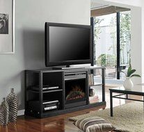 Dimplex DFP20-1342BA3A Jayden 60.5-Inch Wide by 26.8-Inch Tall Media Console with Electric Fireplace, Black N2