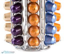 80 Nespresso Coffee Capsule Rotating Holder Stand Rack Dispenser Unbeatable Quality Guaranteed | Babavoom&reg; N80 N3