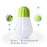 Humidifier, Hard Crafts Bulb Personal Humidifier - 350 ml Portable Cool Mist Humidifier with LED Lights, Humidifiers...