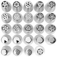 Piping Bags, MCIRCO 3 X ColorSwirl 3-Color Coupler for Large Size Russian Piping Tips and 3 X Reusable Pastry... N8