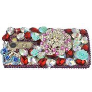 Spritech(TM) Clear Hard Bling Phone Case for LG G Stylo 2 LS775/LG Stylus 2 K520,Handmade Gold Crystal Flower... N10