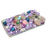 Spritech(TM) Clear Hard Bling Phone Case for LG G Stylo 2 LS775/LG Stylus 2 K520,Handmade Gold Crystal Flower... N14