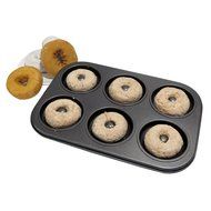 Evelots 6-Cavity Donut &amp; Bagel Baking Pan, Healthy Homemade Doughnuts, 2 Pack