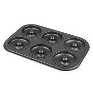 Evelots 6-Cavity Donut &amp; Bagel Baking Pan, Healthy Homemade Doughnuts, 2 Pack N2