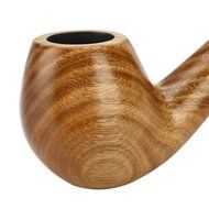 Scotte(TM) Lobular green sandalwood tobacco pipe with (stand+scraper+filter element+pouch+gift box) accessories... N2