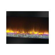 Wall Mounted/ Stand Electric Indoor Portable Fireplace Heater for Sale, 36 in. Glass, Black, Brand New N6