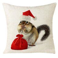 Christmas Pillow Case,Beautyvan Xmas Christmas Cat Sofa Home Decoration Festival Pillow Case Cushion Cover (A) N2